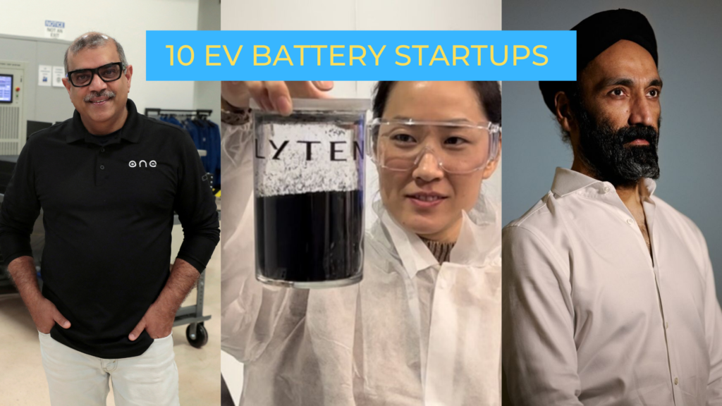 Top EV battery Startups